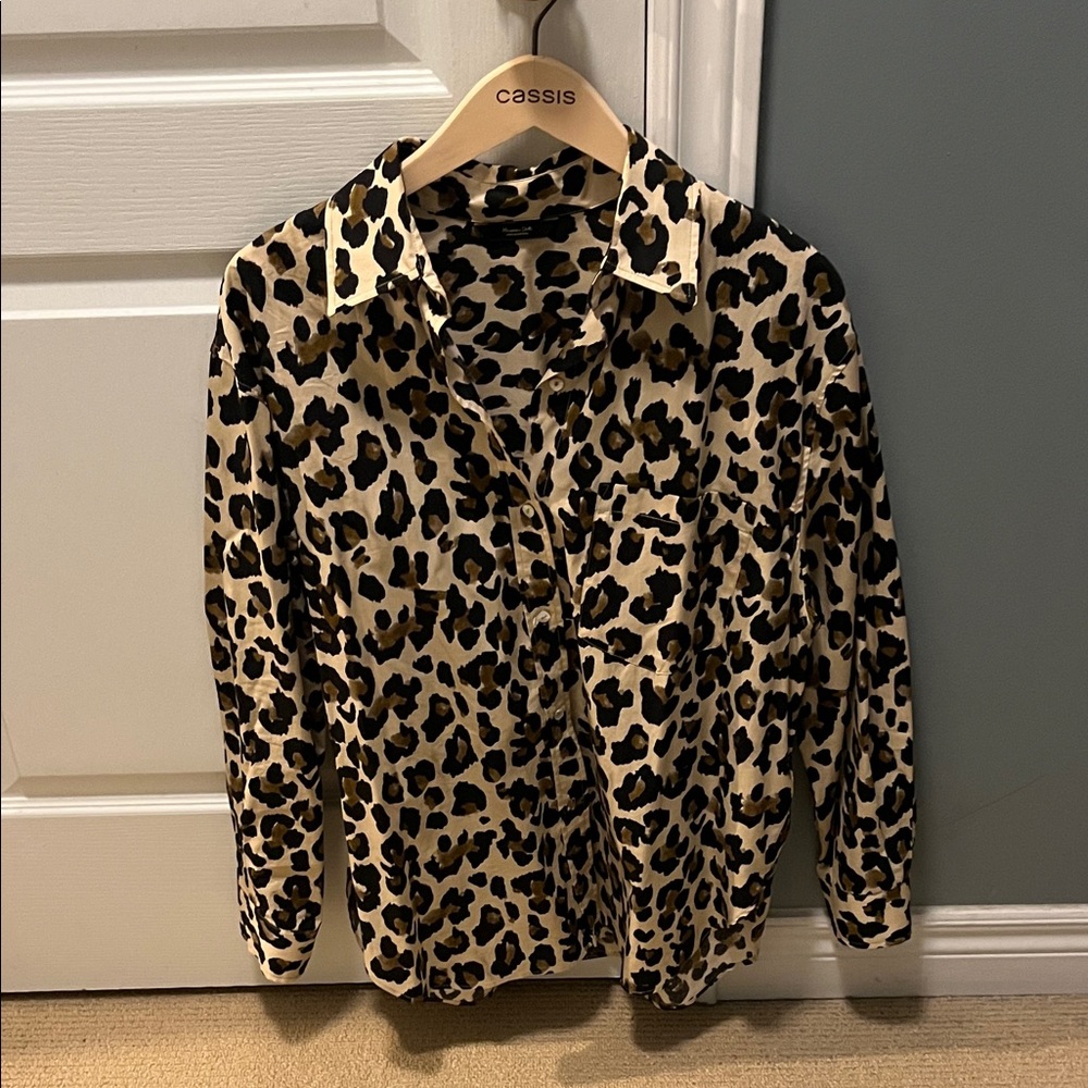 Massimo Dutti Animal Print Blouse
